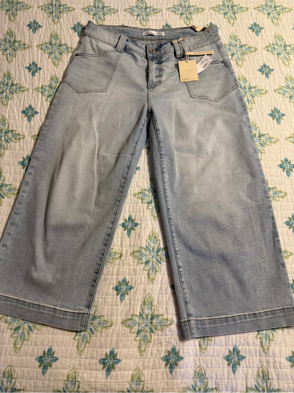 Kancan Light Blue Wide Leg Jeans